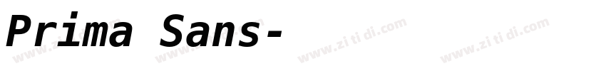 Prima Sans字体转换